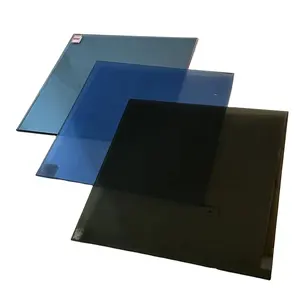 Цветное прозрачное стекло для настенной росписи, тонировочное стекло для строительства, голубое, золотистое, супер серебряное, отражающее стекло 3,7 мм