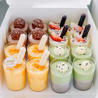 Vente en Gros : Mini Coupelles à Dessert Jetables en Plastique Écologiques de Diverses Spécifications pour Crème Glacée, Mousse et Fêtes