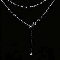 Beadsnice – collier en argent Sterling S925 fait à la main, style féerique, ciel étoilé, chaîne de clavicule, cadeau