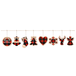 Vente en gros d'ornements en bois suspendus à carreaux <span class=keywords><strong>de</strong></span> buffle <span class=keywords><strong>de</strong></span> <span class=keywords><strong>Noël</strong></span> pour décoration <span class=keywords><strong>de</strong></span> vacances <span class=keywords><strong>de</strong></span> <span class=keywords><strong>Noël</strong></span> écologique - Product Image 3