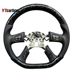 Volante <span class=keywords><strong>de</strong></span> Fibra <span class=keywords><strong>de</strong></span> Carbono Real Personalizado <span class=keywords><strong>de</strong></span> Estilo <span class=keywords><strong>de</strong></span> Carreras Modificado para Accesorios Interiores <span class=keywords><strong>de</strong></span> Automóviles YTcarbon para Envoy Auto Parts - Product Image 1