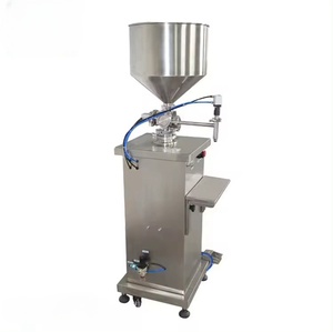 Semi Automatic Piston Shisha Paste Oil Soda Soft Whitening Cream Drink <b>Beer</b> Liquid Filling Machine With Hopper - Product Image 4