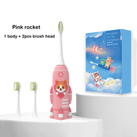 Brosse à dents électrique étanche pour enfants rechargeable Rocket Dog Cartoon Design