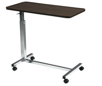Table de lit médicale réglable en hauteur, mobile et pliable avec roulettes pour personnes âgées, patients, usage domestique et hospitalier