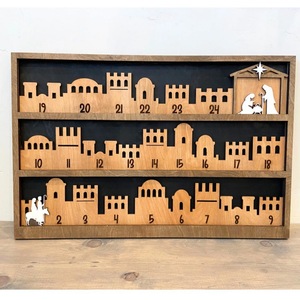 Biển trang trí Giáng sinh bằng gỗ hình Chúa Giê-su, quà tặng tôn giáo Thiên Chúa giáo, đồ trang trí treo tường hoặc để bàn, ngày lễ tôn giáo của Tailai Christ Centered. - Product Image 1