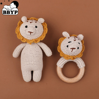 Peluches Lion Tricotées à la Main, Mascotte en Crochet Personnalisée, Cadeau Sur Mesure, Décoration d'Intérieur