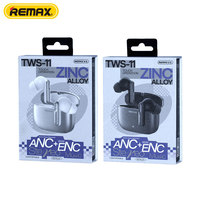 Écouteurs REMAX TWS-11 ANC+ENC en alliage de zinc, double réduction de bruit, BT6.0, 30 heures d'autonomie, contrôle tactile métallique, écouteurs sans fil