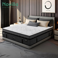 Novilla Luxus Hybrid Taschenfederkernmatratze King Size Orthopädische Memory-Schaum-Bettmatratze in einer Box für Hotel-Großhandel