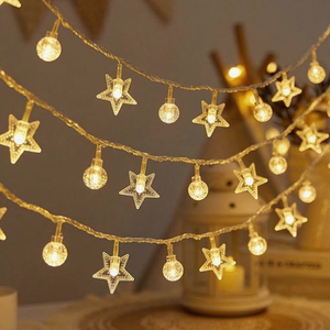 Guirlande lumineuse LED colorée à piles IP67 DC 12V pour extérieur, camping, ambiance de Noël, décoration de stand, clignotante - Product Image 1