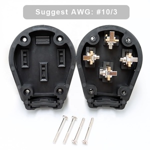 Heavy Duty 4-Prong 125/250V RV sostituzione NEMA 14-50P 50 AMP industriale spina di alimentazione maschile - Product Image 6