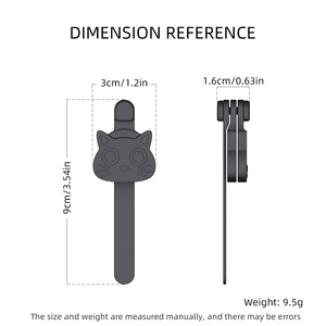 ที่คั่นหนังสือรูปแมวซิลิโคนน่ารักทนทานแบบกันลื่นสำหรับเด็กนักเรียนใช้ในสำนักงาน - Product Image 3
