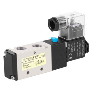 Vanne solénoïde pneumatique 4V210-08, 220V, filetage 1/4 pouces, vanne de commande industrielle en alliage d'aluminium - Product Image 2