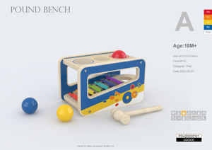 Livre et robinet <span class=keywords><strong>banc</strong></span> jouet en bois enfants travail marteau martèlement pour <span class=keywords><strong>Xylophone</strong></span> Durable Musical <span class=keywords><strong>avec</strong></span> toboggan enfant en bas âge éducatif - Product Image 3