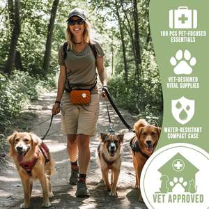 Trousse de premiers soins personnalisée ORI-POWER pour chien et chat, trousse médicale pour animaux de compagnie, trousse de premiers soins pour le camping, trousse d'urgence pour les voyages en plein air - Product Image 4