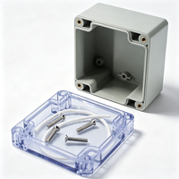 Boîtier étanche transparent ABS+PC IP65 avec joint en mousse de silicone pour protection extérieure