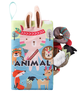 3D educación temprana enseñar tela interactiva jungla granja Mar Animales colas bebé tela libros Montessori juguete lavable infantil 0-1 - Product Image 6