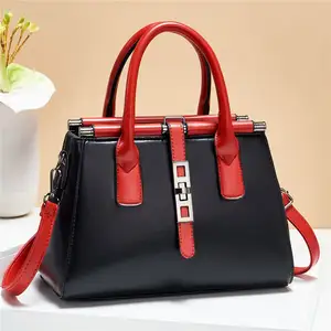 Wholesale Fashion Shoulder Top Handle Ladies Designer Satchel Tote Bags PU Leather Zipper Handbags for Women
