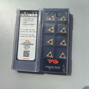 YG801 Herramienta de Torneado de Carburo de Tungsteno Personalizable, Insertos de Aleación Dura en Forma de Triángulo, Acero PCD OEM TCMT110204-UG, Torno CNC HRC45 - Product Image 4
