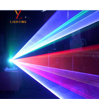 Lampe laser de scène à animation RGB 5W +/-30 °   Éclairage de discothèque à commande PC activé par le son avec angle de balayage