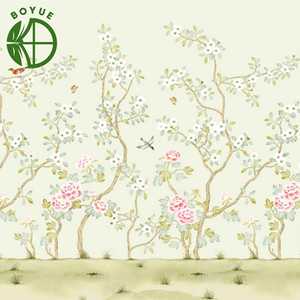 Papel Tapiz Mural Floral Chino Tradicional Impermeable Personalizado para Dormitorio, Hotel, Villa, Sala de Estar, Diseño de Interiores - Product Image 4