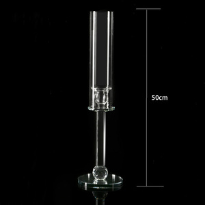 KL-CH02 Wholesale High Quality Luxury clear <b>Candlestick</b> Holder Crystal Single <b>Glass</b> Tube for Wedding Table Decoration - Product Image 4