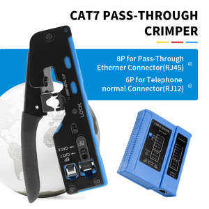 Multifunzione 6P 8P cavo filo crimpatore Stripper Cutter pinze rete Cat5e Cat6 Rj45 EZ Set di strumenti di crimpatura personalizzato OEM - Product Image 3
