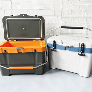 Special color Stock promotion cheap price high quality 26 L PU foam portable insulation box plastic cooler box