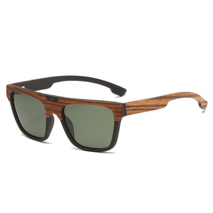 Lunettes de soleil rétro européennes et américaines Lunettes en bois transfrontalier laminé à la mode avec lentilles UV400 <span class=keywords><strong>Style</strong></span> tout assorti - Product Image 2