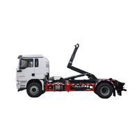 Camion benne à bras hydraulique Shacman 4x2 L3000 diesel, système hydraulique, véhicule de collecte des déchets Euro 3