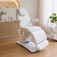 Table de soin électrique à 3 moteurs avec accoudoirs amovibles et hauteur réglable pour salon, spa, tatouage et soins du visage