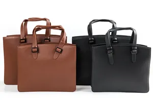 Negócio da moda bolsa para laptop Durável genuine pasta de couro para homens de Alta qualidade logotipo personalizado Pu pasta de couro