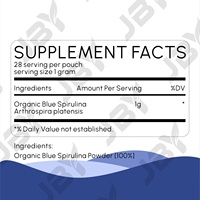 Poudre de spiruline bleue pure en gros de l'usine JBY pour l'enrichissement nutritionnel, l'aide à la détoxification et le bien-être général
