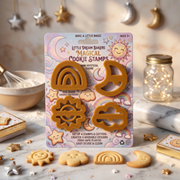 Cortadores de Galletas de Plástico con Forma de Cara Sonriente, Estampador para Fondant, Cortadores de Arcilla Polimérica y Mini Cortadores de Arcilla para Pendientes