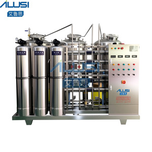 Système de purification en deux étapes en acier inoxydable de 500 L, équipement de traitement de l'eau pure par osmose inverse avec adoucisseur - Product Image 1