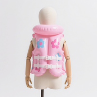 Gilet de sauvetage gonflable en PVC personnalisé pour enfants, avec logo couleur sur mesure, pour enfants de 3 ans, équipement de flottabilité pour sports nautiques en extérieur