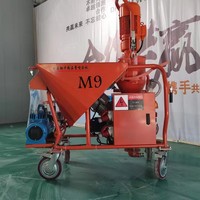 Machine à projeter le plâtre M9, haute efficacité, utilisation facile, pour les travaux de plâtrage sur chantier, machine à plâtrer automatique