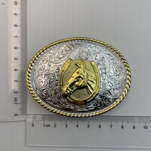 Fibbia per Cintura Personalizzata dalla Fabbrica in Stile Western Cowboy, Fibbia per Cintura in Pelle con Motivo 3D Personalizzabile in Lega Vintage - Product Image 3