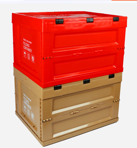 high quality recyclable pp logistic box warehouse/outdoor storage collapsible plastic crates with lid