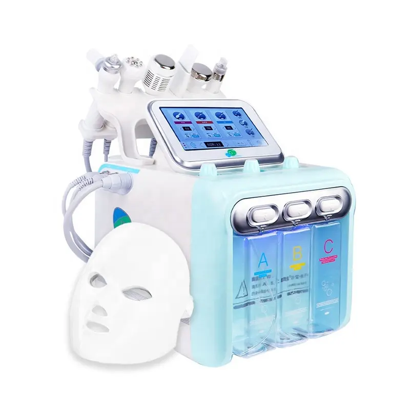 Aqua Peeling Hydro Oxyge Facial Dermabrasion Face Lift Skin Rejuvenation Hydro Cleaning Facial Machine New Products 7 in 1 20W