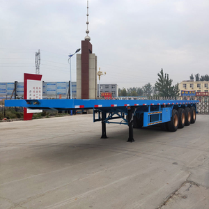 Semirremolque de Plataforma Plana de 3 Ejes y 1-2 Toneladas de Carga Útil con Dimensiones de 12.5x2.5x1.5m Shandong - Product Image 5