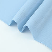 Tissu jersey extensible en polyester et élasthanne Dh N012, à œillets, doux, pour vêtements de yoga d'été, débardeur sans manches.