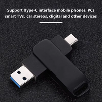 Vente directe d'usine, clé USB double interface 2 en 1, 128 Mo à 128 Go, grande capacité, clé USB pour téléphones Android et ordinateurs
