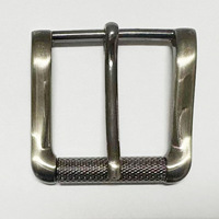 Boucle de ceinture à aiguille roulante en alliage de zinc de haute qualité, personnalisable, 4,5 cm, design vintage unique
