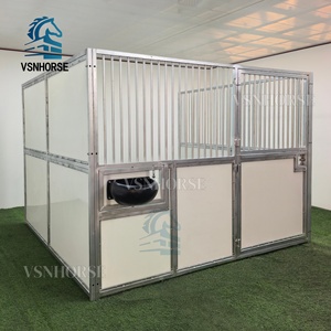 Chuồng ngựa di động mạ kẽm nhúng nóng, chuồng tạm ngoài trời, chất liệu HDPE, có mái che - Product Image 3