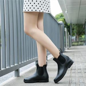 Venta directa <span class=keywords><strong>de</strong></span> fábrica, <span class=keywords><strong>Botas</strong></span> <span class=keywords><strong>de</strong></span> lluvia impermeables <span class=keywords><strong>de</strong></span> media caña para <span class=keywords><strong>mujer</strong></span>, cómodos zapatos <span class=keywords><strong>de</strong></span> <span class=keywords><strong>agua</strong></span> informales antideslizantes para exteriores - Product Image 5
