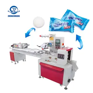 Factory Bulk Sale Automatic Pouch Counting Sealing Filling Packaging Machinery Lollipop Mint Candy Pillow Packing Machine