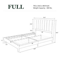 Cadre de lit rose rehaussé avec tête de lit NO Box Spring Needed Bed Frame Lits à lattes en bois