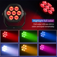 Projecteur LED étanche IP65 RGBWA UV 6-en-1 7x18W pour événements scéniques en extérieur