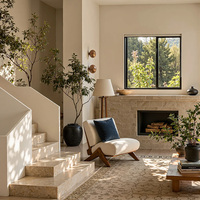 Conception d'intérieur de villa de luxe moderne, personnalisation complète de la maison, dressing sur mesure, cuisine, armoires de salle de bain
