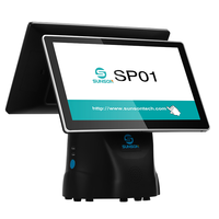 Used SUNSON SP01 15.6" Touch Screen Intel I5 Android & Windows POS Machine Cash Register System with 3-Year Warranty for Sale